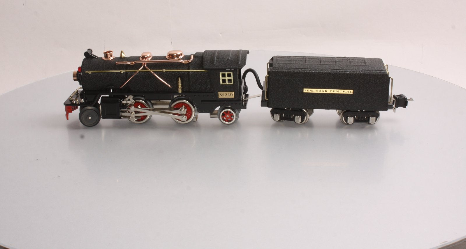 MTH 10-3032-1 NYC Crackle Black 249 O Gauge Loco & Tender w/PS2 #249