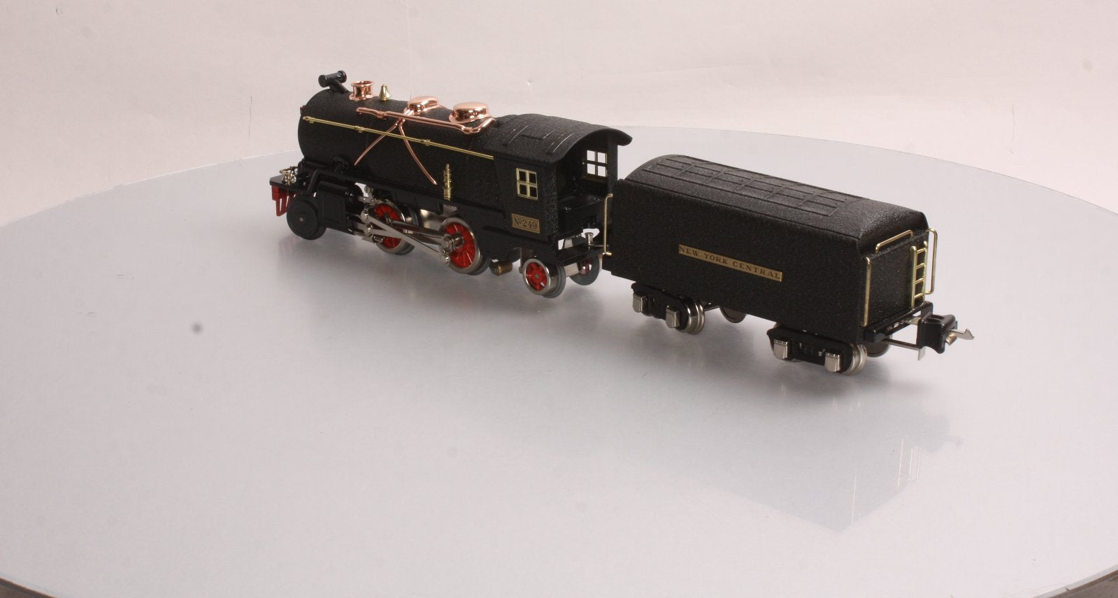 MTH 10-3032-1 NYC Crackle Black 249 O Gauge Loco & Tender w/PS2 #249