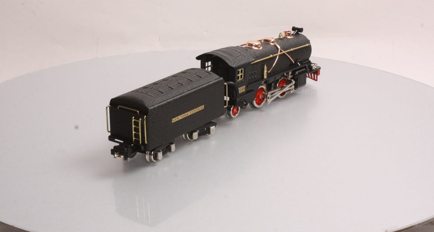 MTH 10-3032-1 NYC Crackle Black 249 O Gauge Loco & Tender w/PS2 #249