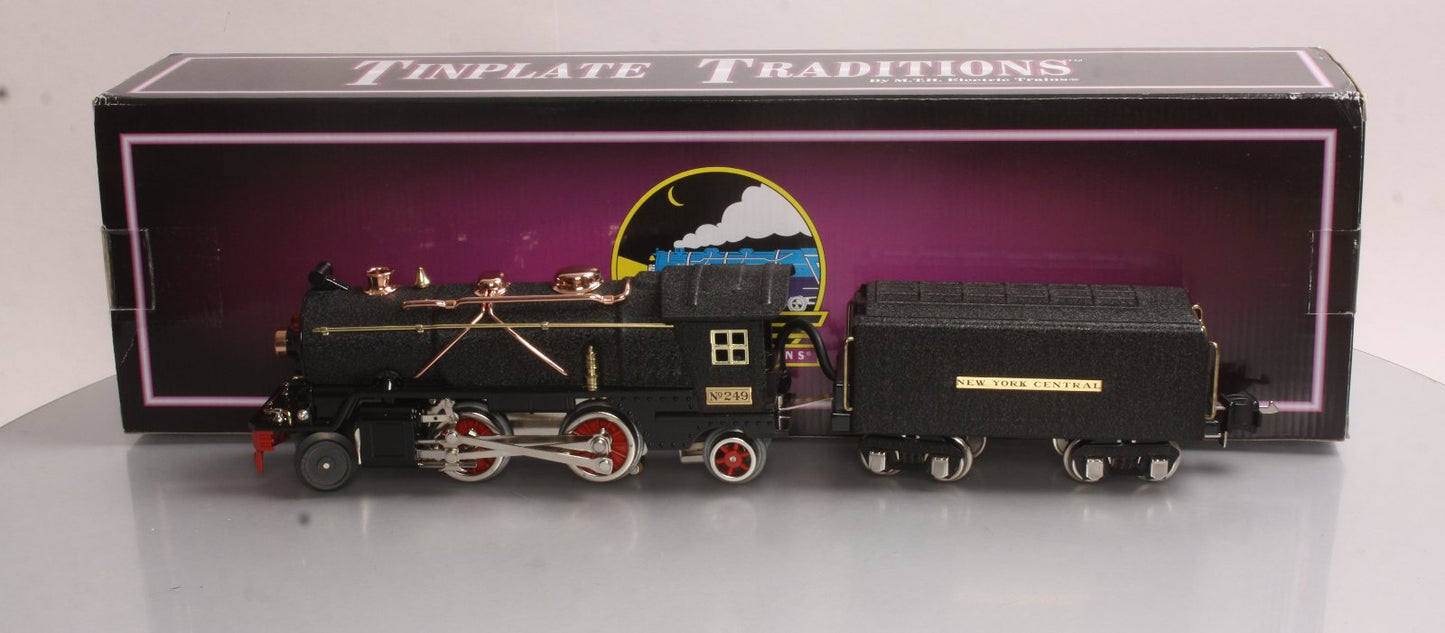 MTH 10-3032-1 NYC Crackle Black 249 O Gauge Loco & Tender w/PS2 #249