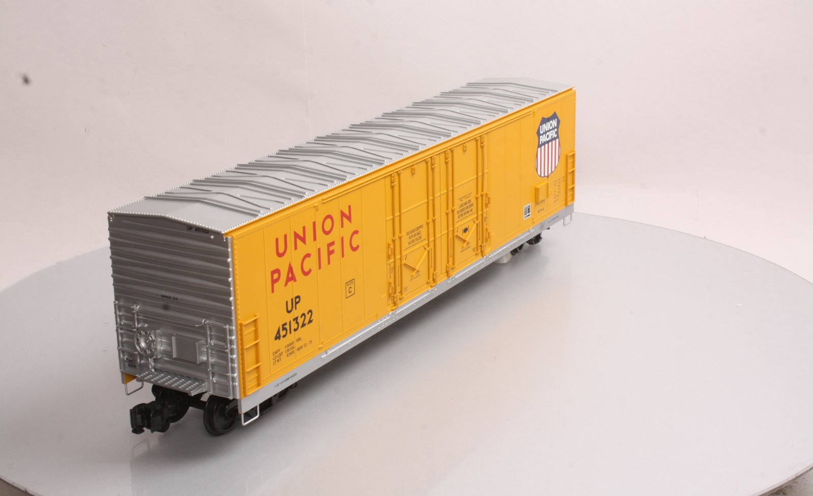 Aristo-Craft 50006 G Scale Union Pacific 53' Evans Boxcar (Metal Wheels)