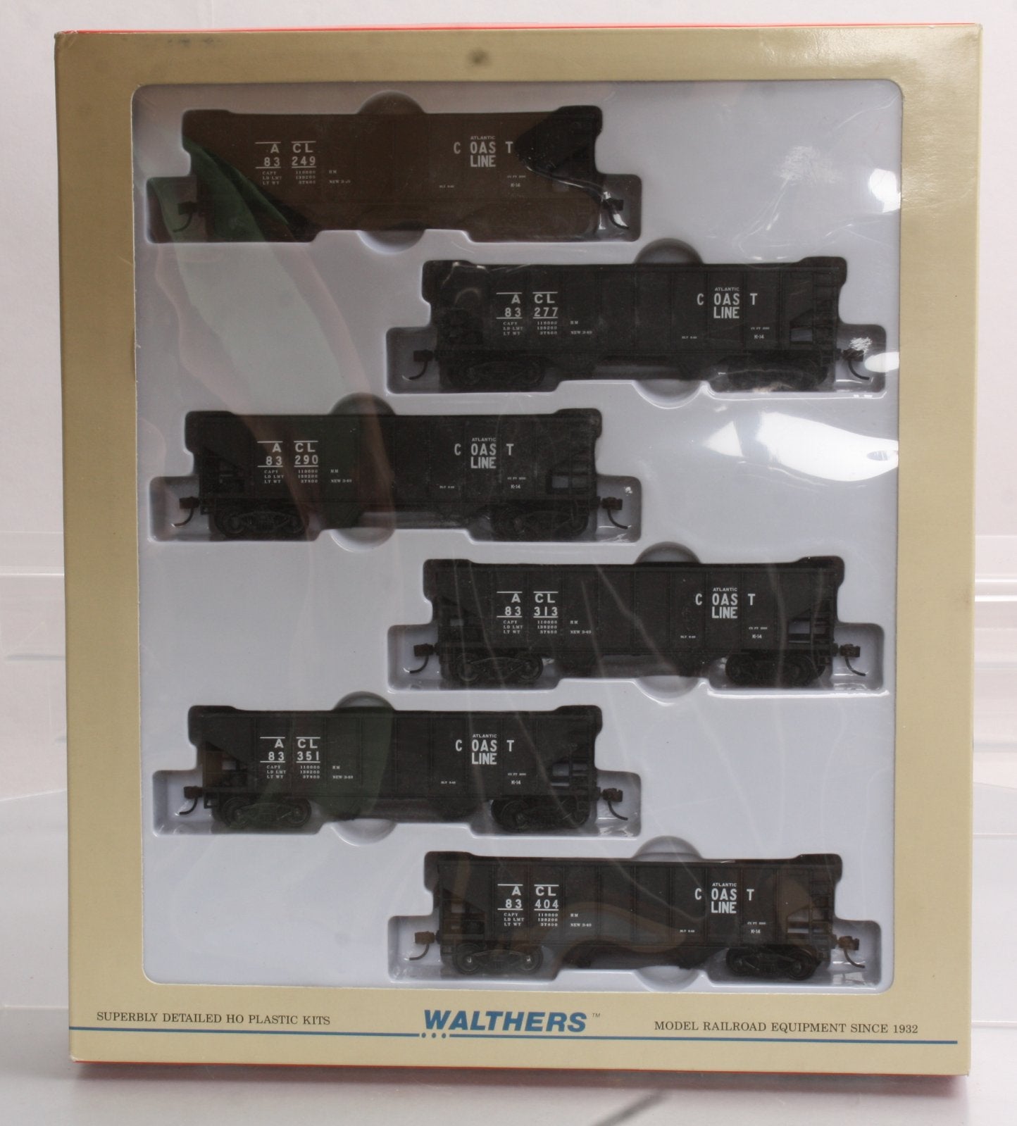 Walthers 923-946 Atlantic Coast Line PS-3 Rib Side Twin Hoppers