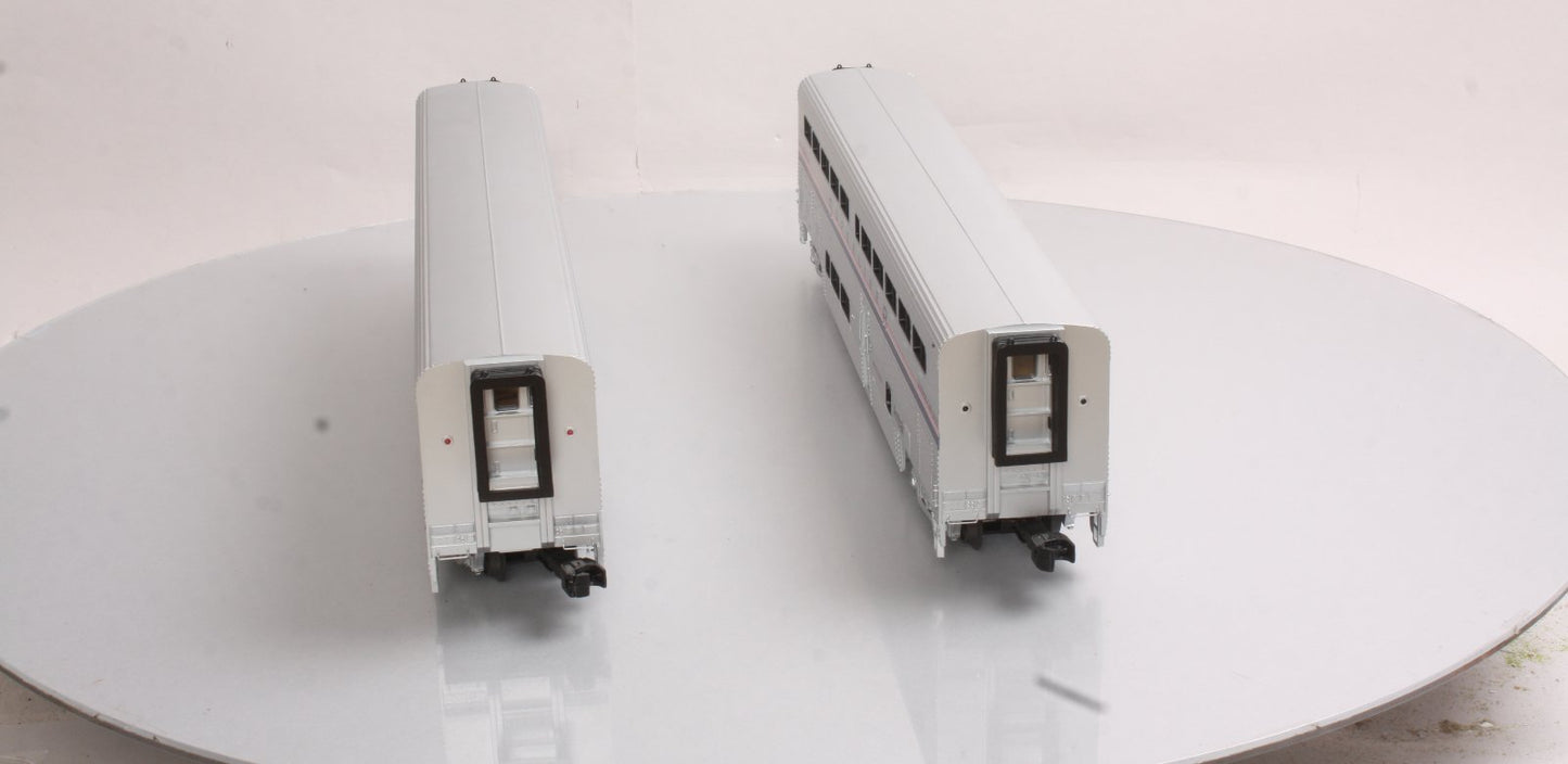 MTH 20-66233 O Amtrak SuperLiner Passenger Coach Car Set (Set of 2)