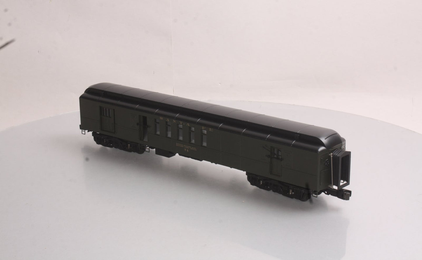 MTH 20-4261 O Gauge Santa Fe 70' Madison RPO Passenger Car #74