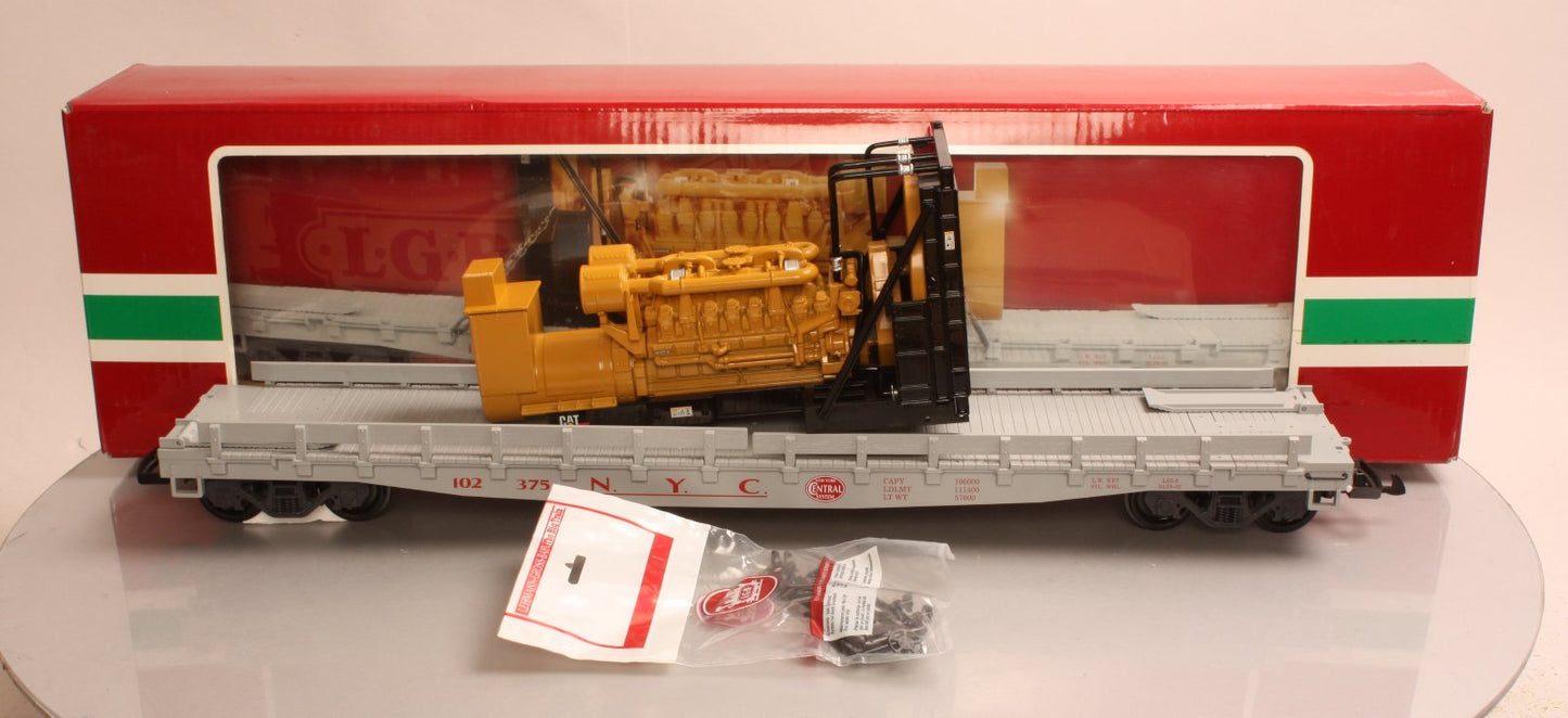 LGB 41543 NYC Flatcar with CAT Generator