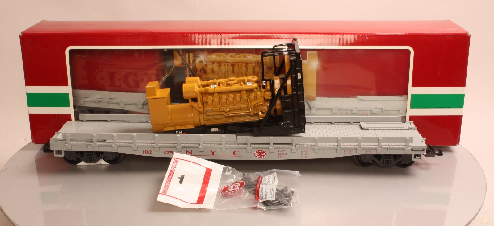 LGB 41543 NYC Flatcar with CAT Generator