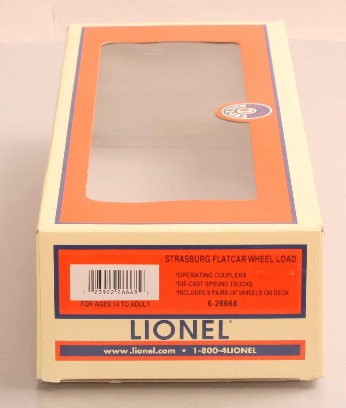 Lionel 6-26668 O-Gauge Strasburg Flatcar w/ Wheel Load #21