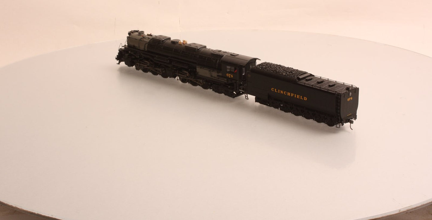 MTH 80-3204-1 Clinchfield #674 HO 4-6-6-4 Challenger w/PS3