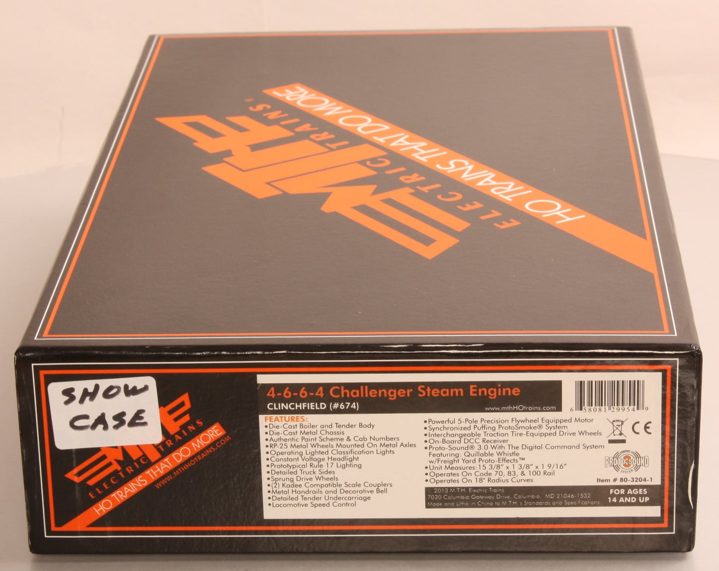 MTH 80-3204-1 Clinchfield #674 HO 4-6-6-4 Challenger w/PS3