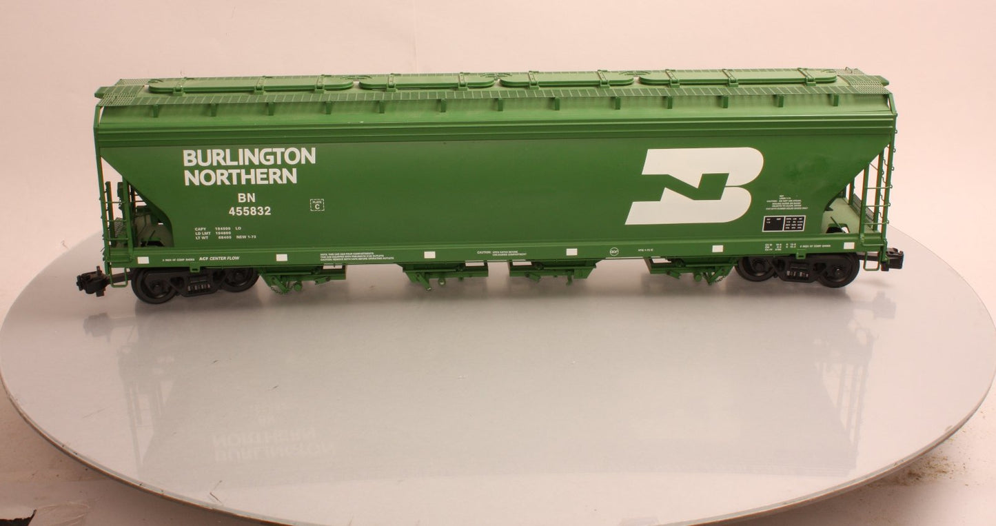 USA Trains R14110 G Gauge BN 4 Bay Center Flow Hopper #455832 (Metal Wheels)