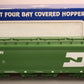 USA Trains R14110 G Gauge BN 4 Bay Center Flow Hopper #455832 (Metal Wheels)