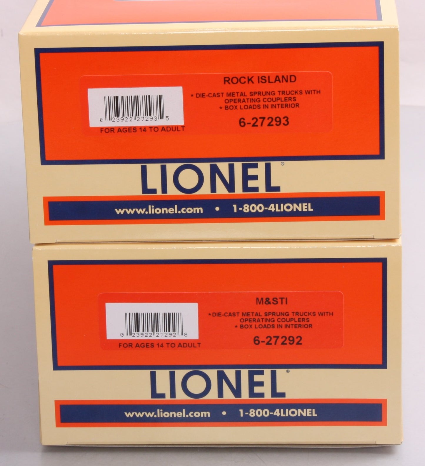 Lionel 6-27286 O Gauge Postwar Scale Boxcar 2-Pack #2