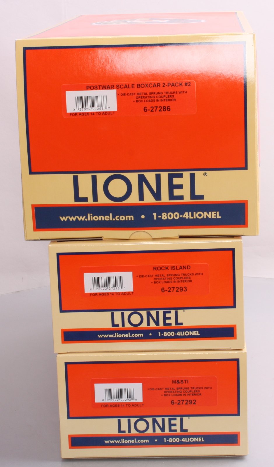 Lionel 6-27286 O Gauge Postwar Scale Boxcar 2-Pack #2