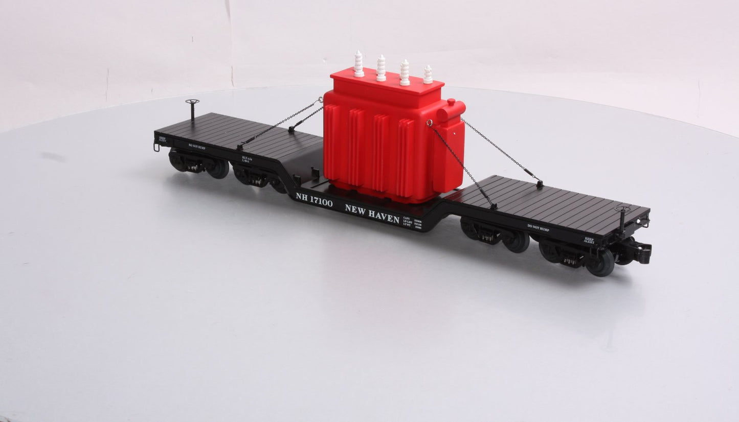 Lionel K-Line 6-22668 New Haven Scale DC Flat Car With Transformer