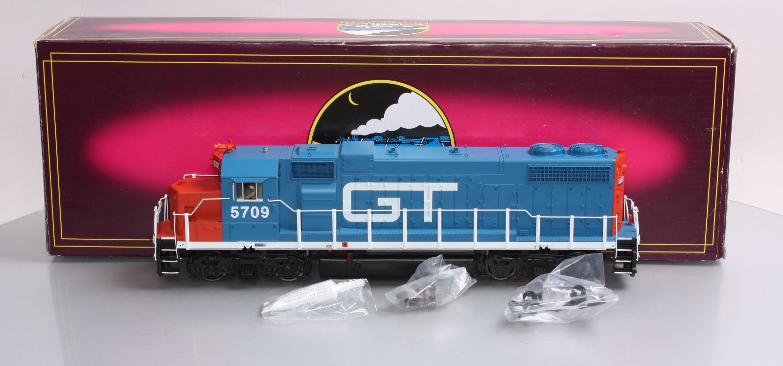 MTH 20-20072-2 Grand Trunk GP38-2 Diesel Engine w/PS 2.0 (Scale Wheels) #5709