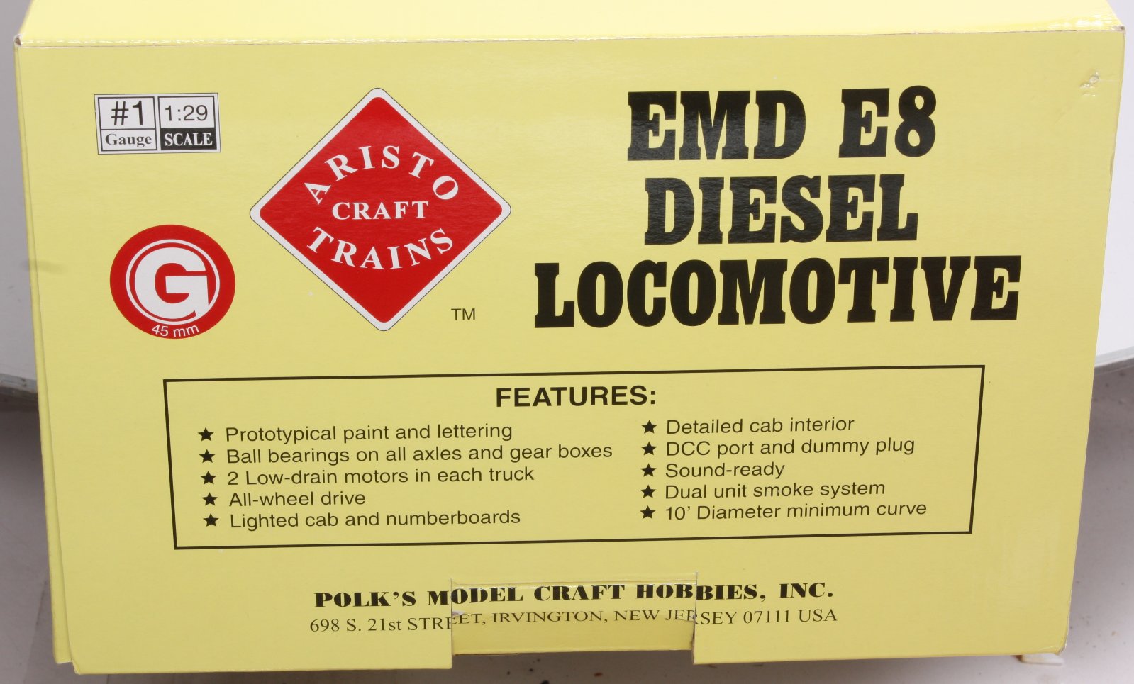 Aristo-Craft 23609 Santa Fe EMD E-8 Diesel Locomotive #82