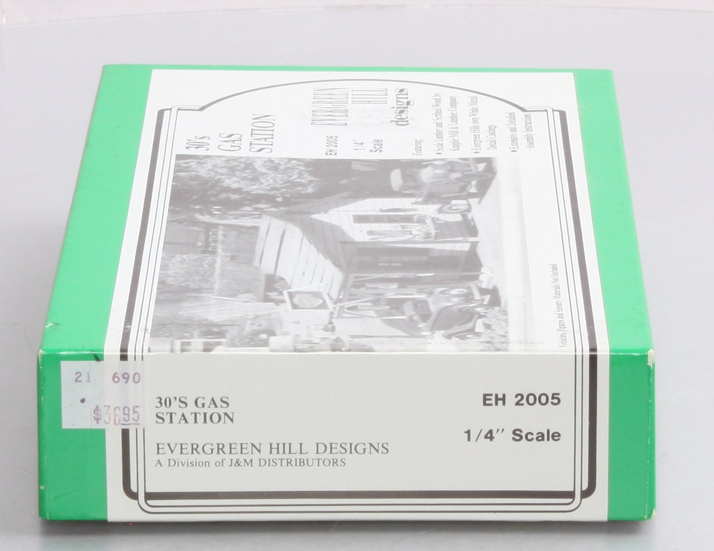 Evergreen Hill 2005 O Scale 30'S Gas Station Building Kit