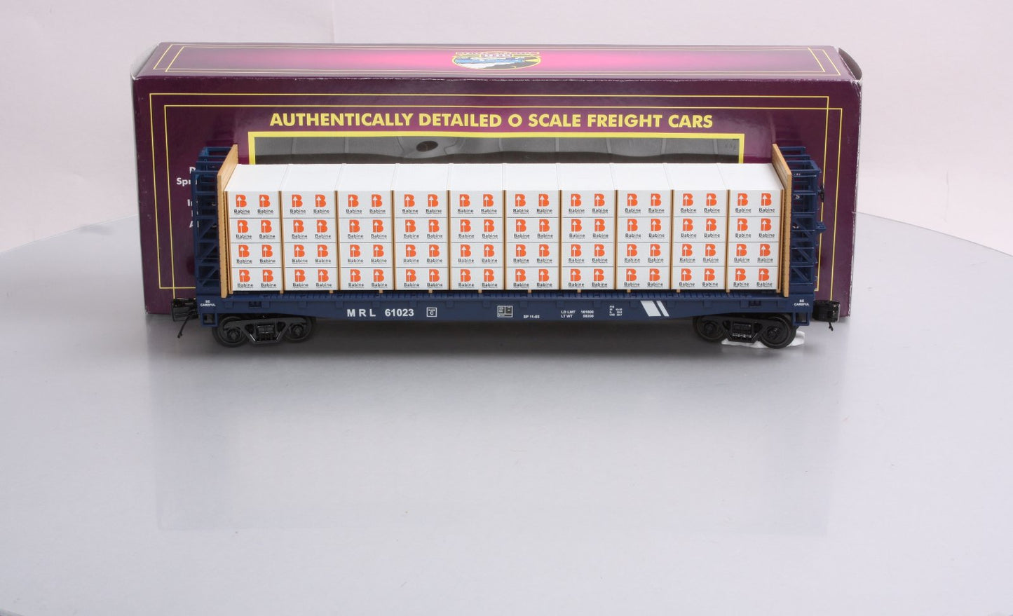 MTH 20-98661 Montana Rail Link Flat w/Bulkheads