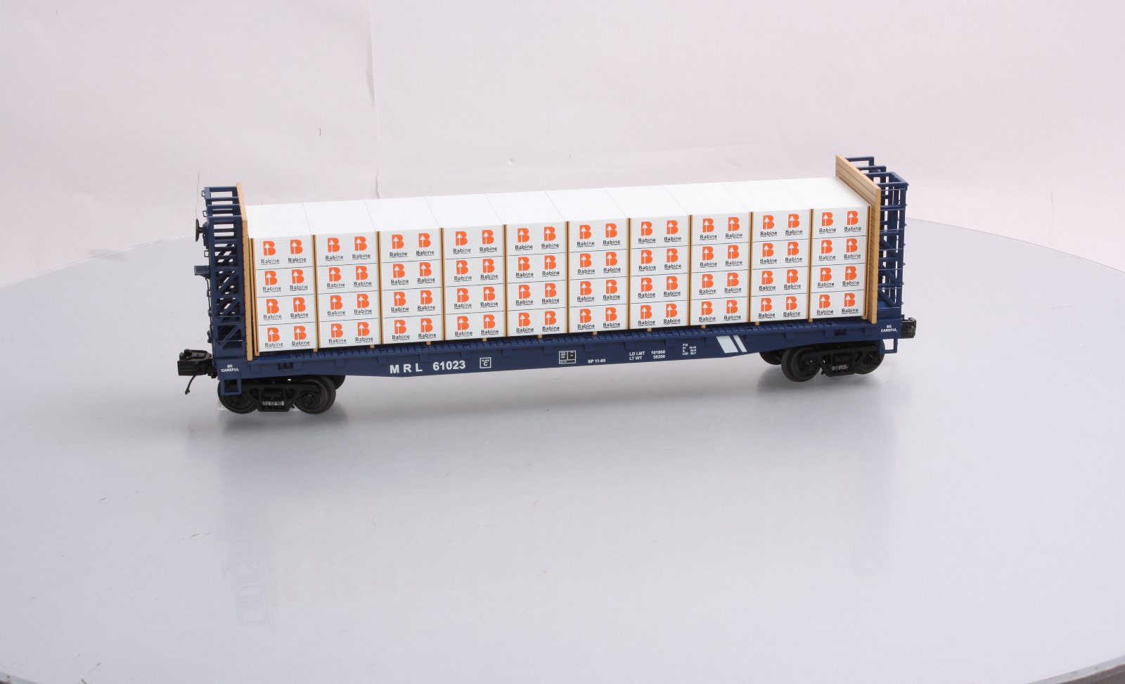 MTH 20-98661 Montana Rail Link Flat w/Bulkheads