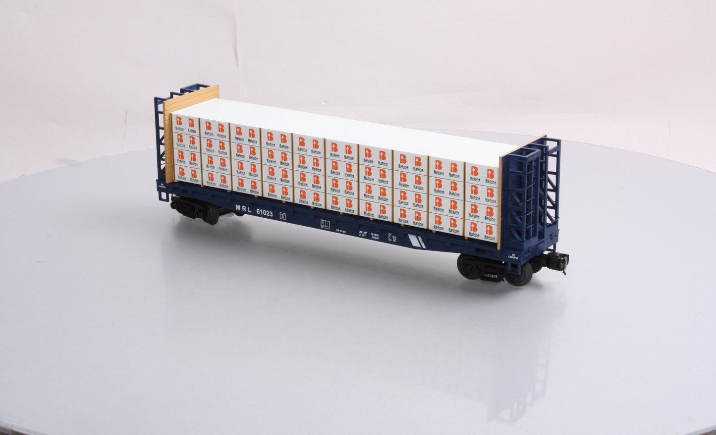 MTH 20-98661 Montana Rail Link Flat w/Bulkheads