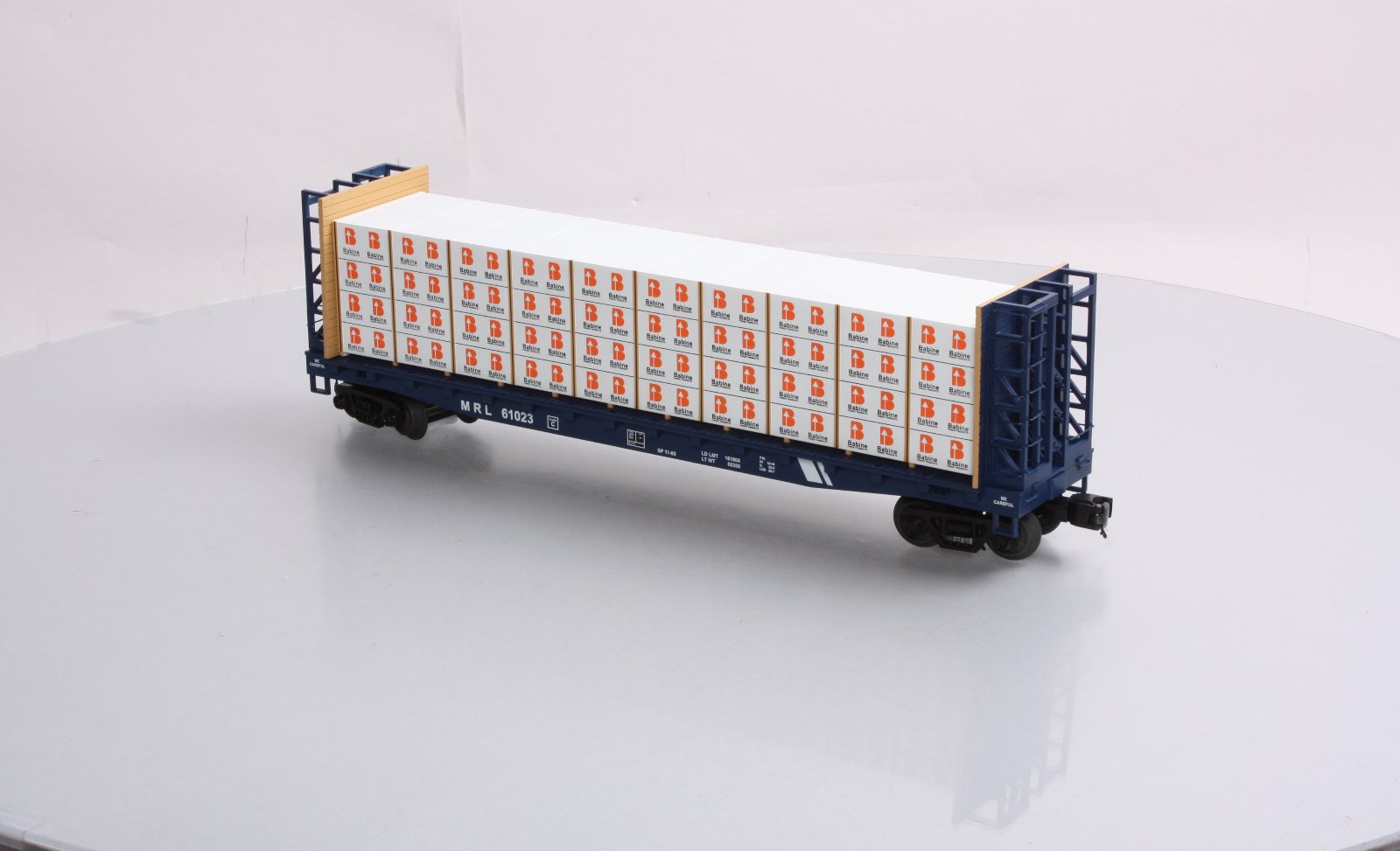 MTH 20-98661 Montana Rail Link Flat w/Bulkheads