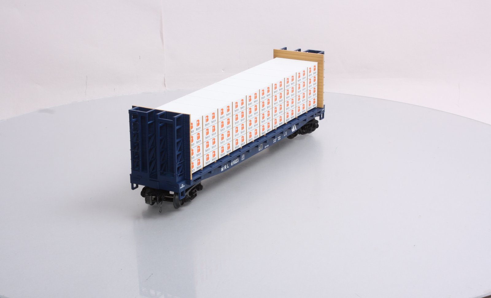 MTH 20-98661 Montana Rail Link Flat w/Bulkheads