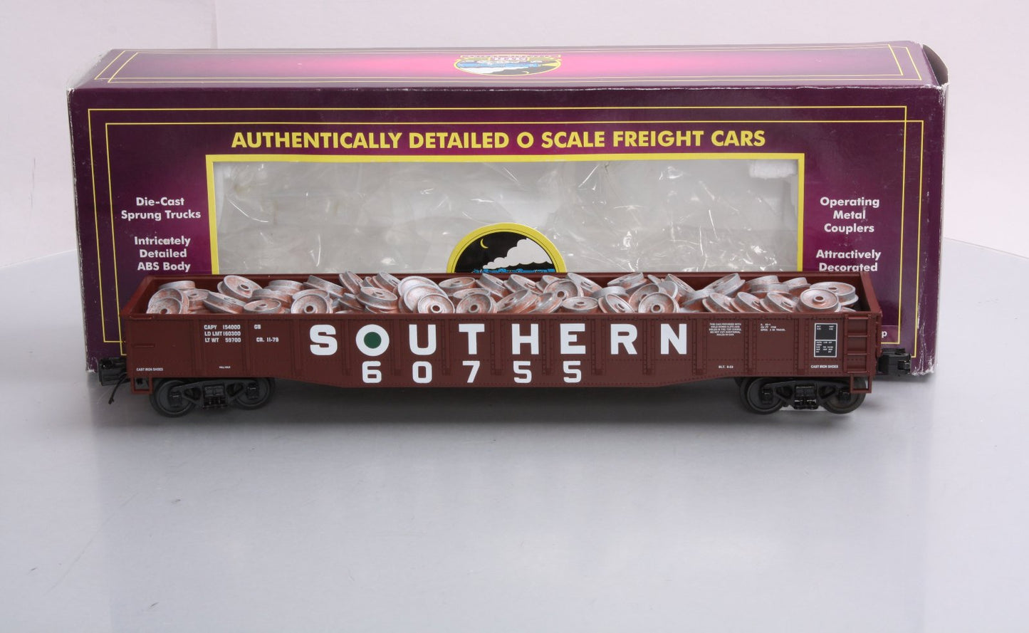 MTH 20-98078 Southern Gondola w/Wheel Scrap Load