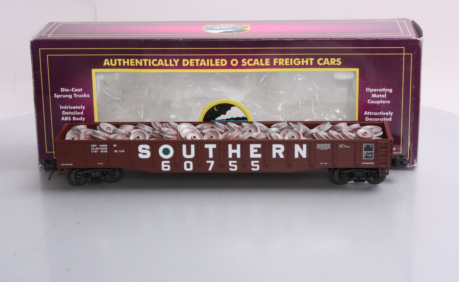 MTH 20-98078 Southern Gondola w/Wheel Scrap Load