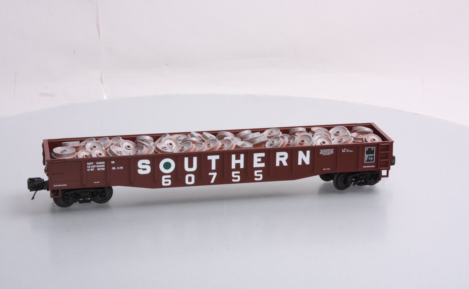 MTH 20-98078 Southern Gondola w/Wheel Scrap Load – Trainz