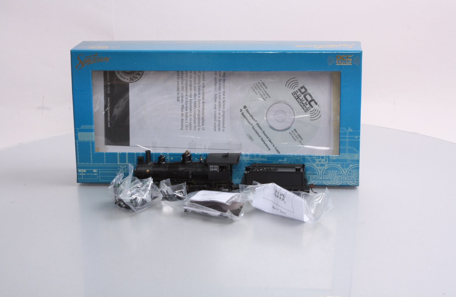 Bachmann 84901 HO Scale Undecorated 4-6-0 Steam Locomotive w/DCC Sound