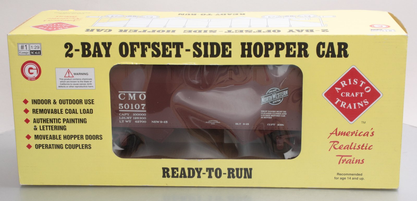 Aristo-Craft 41811 Chicago & Northwestern 2-Bay Coal Hopper