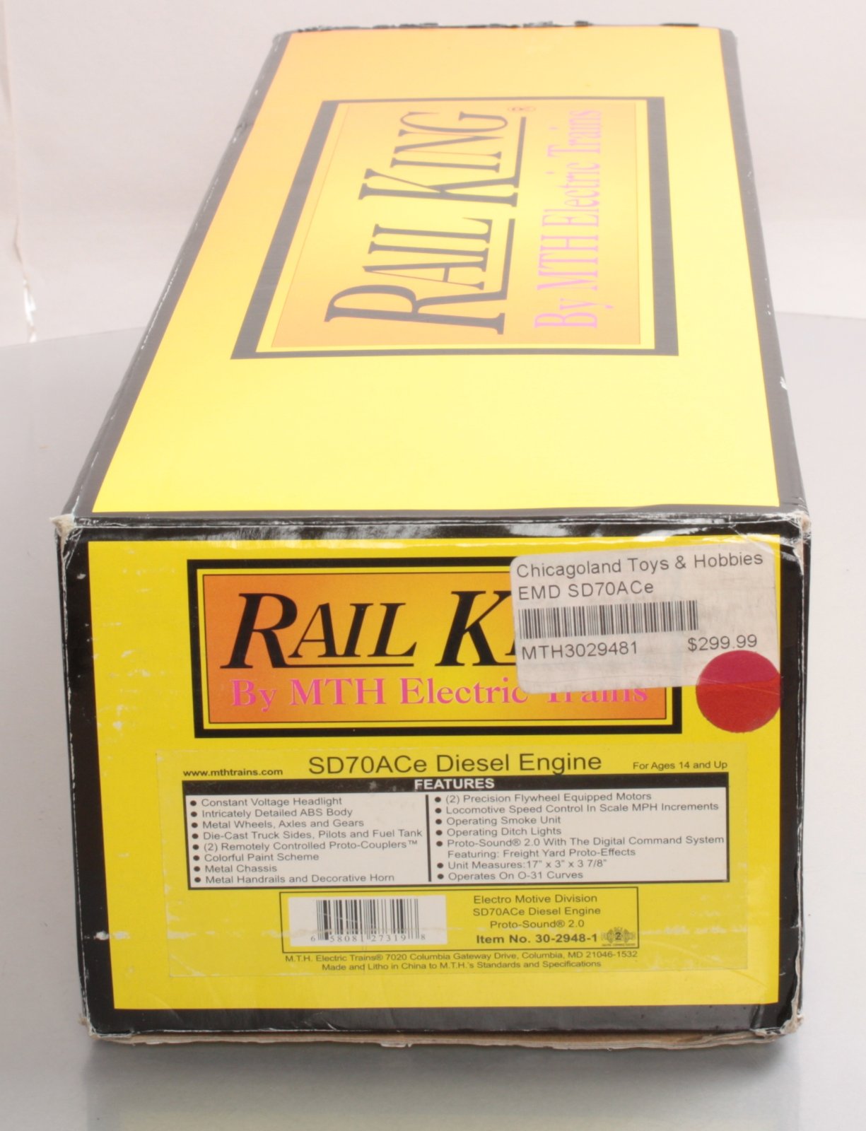 MTH 30-2948-1 EMD SD70ACe Imperial Diesel Engine #GM71 w/PS2