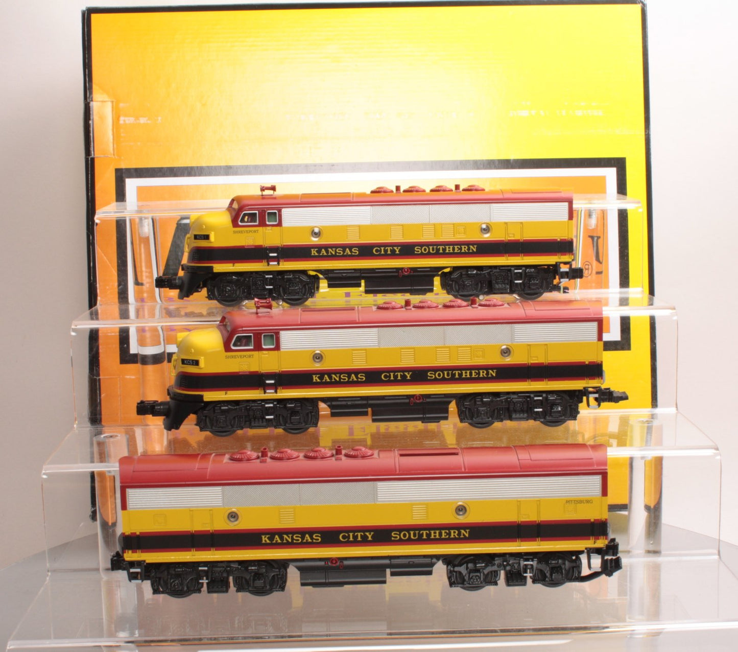 MTH 30-20036-1 Kansas City Southern F-3 ABA O Gauge Diesel Train Set w/PS2