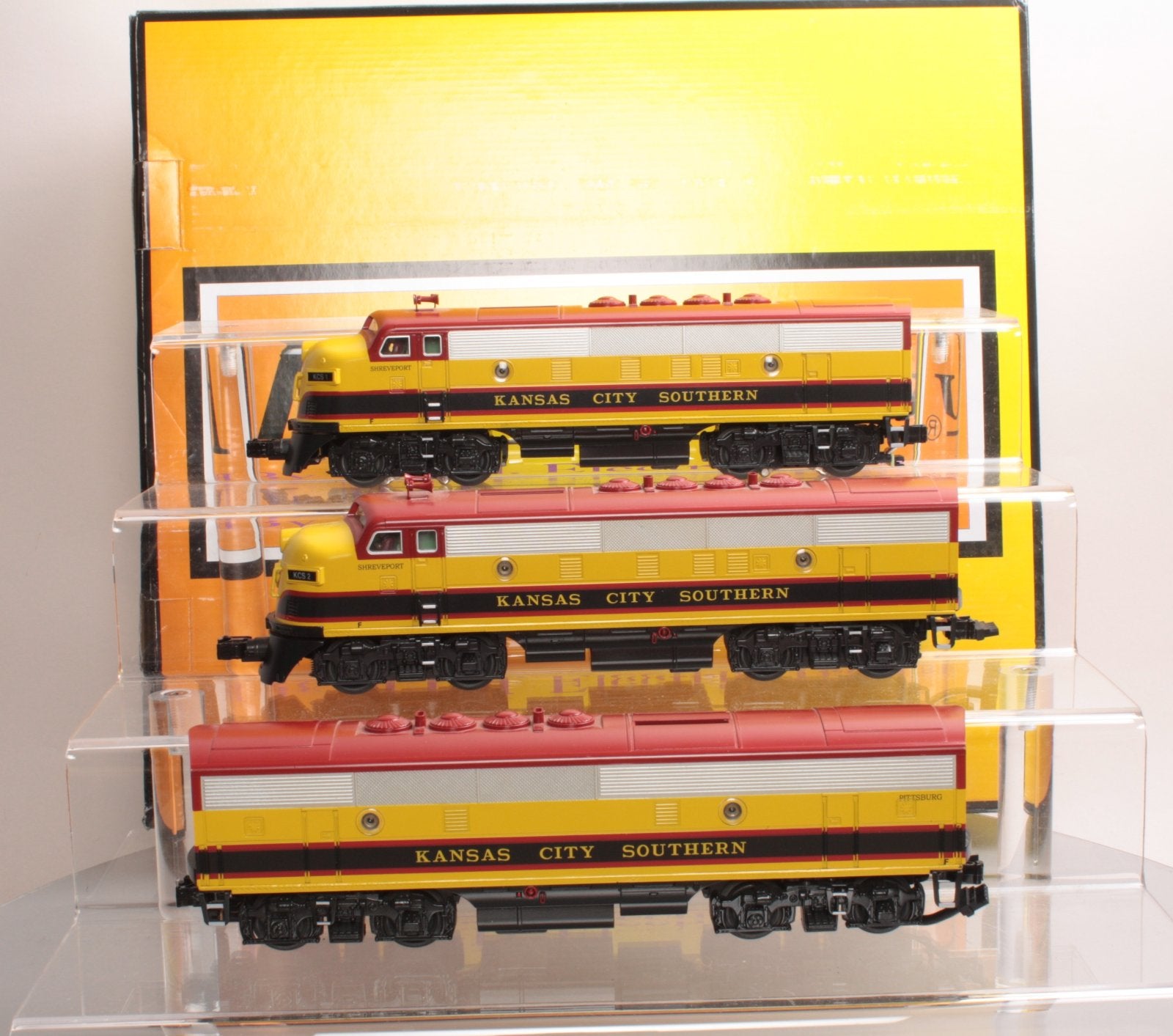 MTH 30-20036-1 Kansas City Southern F-3 ABA O Gauge Diesel Train Set w/PS2