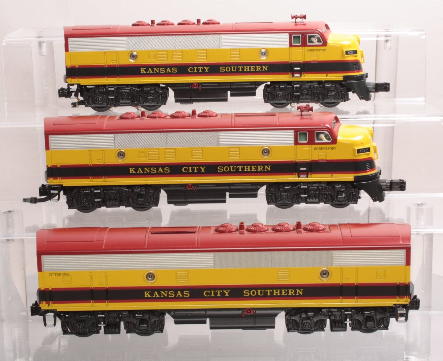 MTH 30-20036-1 Kansas City Southern F-3 ABA O Gauge Diesel Train Set w/PS2