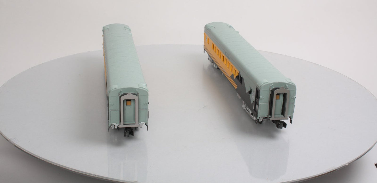 MTH 20-69140 O DRG 70’ Streamlined Coach/Coach Passenger Car Set (Set of 2)