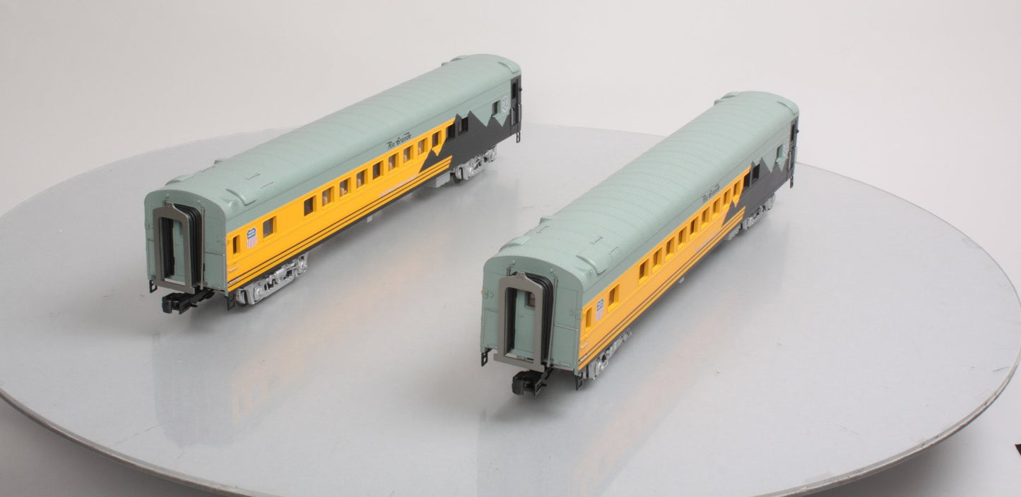 MTH 20-69140 O DRG 70’ Streamlined Coach/Coach Passenger Car Set (Set of 2)