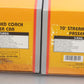 MTH 20-69140 O DRG 70’ Streamlined Coach/Coach Passenger Car Set (Set of 2)