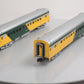 MTH 20-69139 O CNW 70' Streamlined Coach/Coach Passenger Car Set (Set of 2)