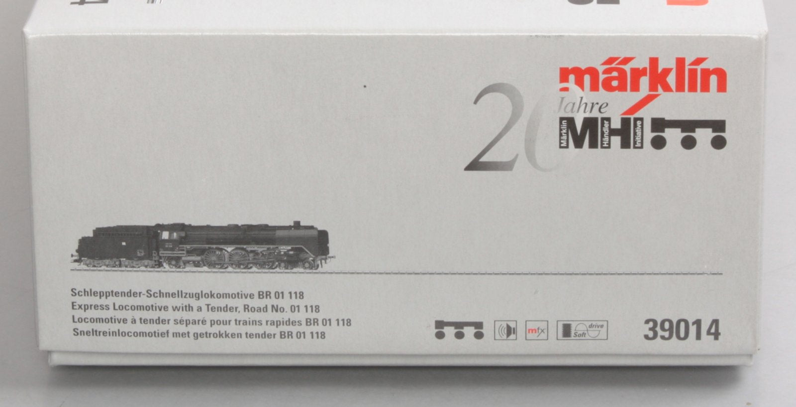 Marklin 39014 HO Scale 20th Anniviversary BR 01118 Steam Loco & Tender