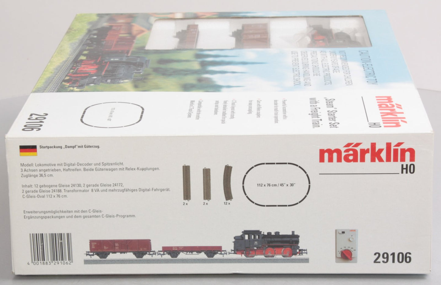 Marklin 29106 HO Deutsche Bahn Steam Freight Train Set