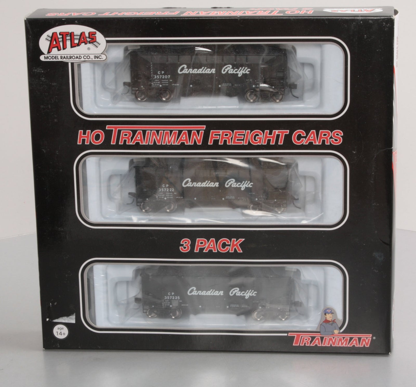 Atlas 20000597 HO Scale Canadian Pacific 2-Bay Offset Hopper Set