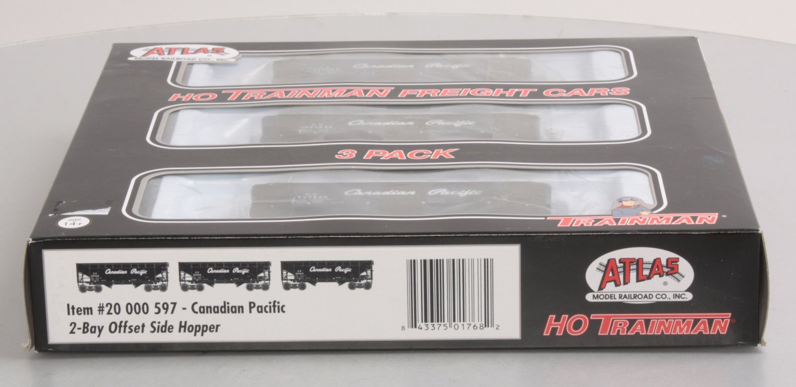 Atlas 20000597 HO Scale Canadian Pacific 2-Bay Offset Hopper Set