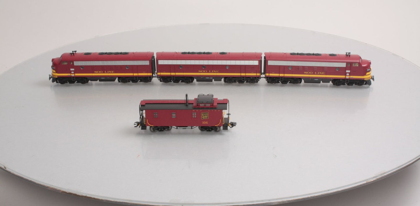 Marklin 39620 SOO Line EMD F7 A-B-A HO Gauge Diesel Train Set
