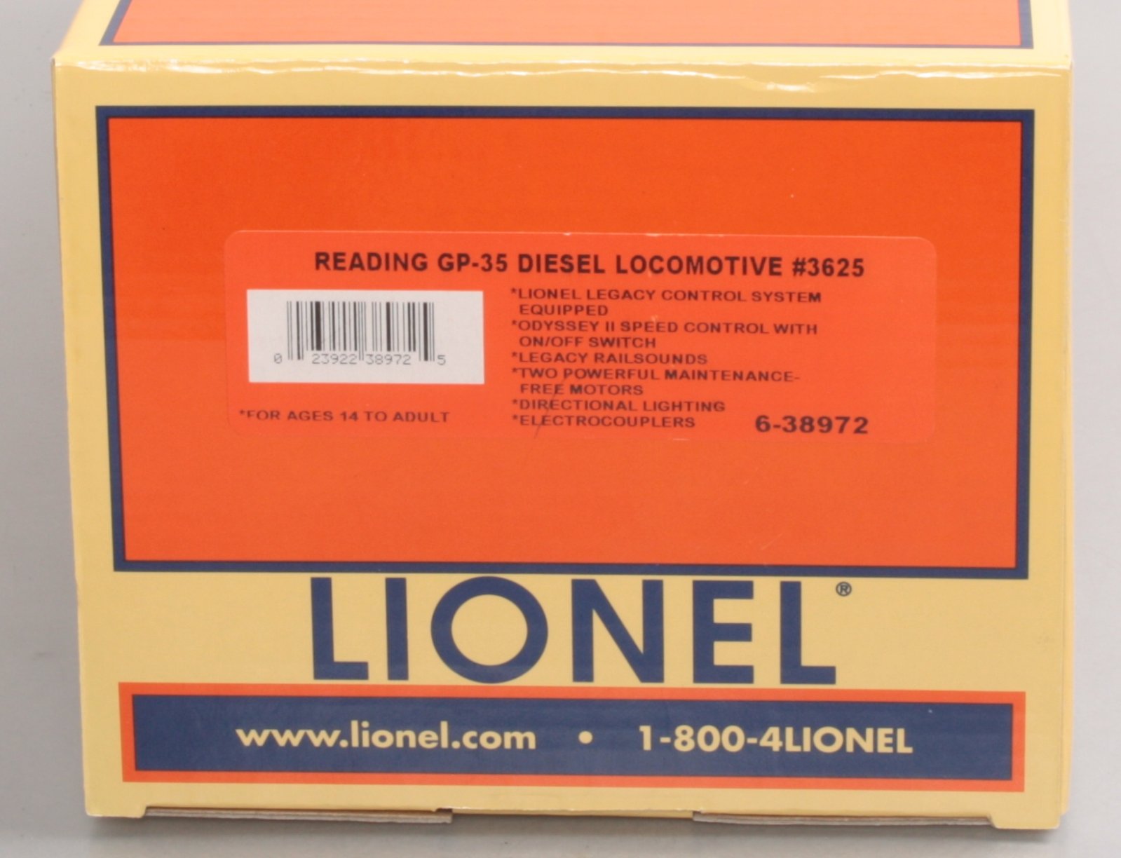 Lionel 6-38972 Reading Legacy GP35 Diesel Locomotive #3625