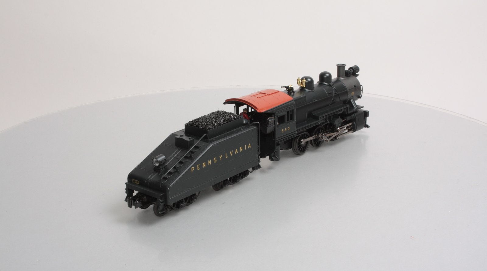 MTH 30-1449-1 PRR 0-6-0 B-6 Steam Switcher and Tender w/PS2 #660