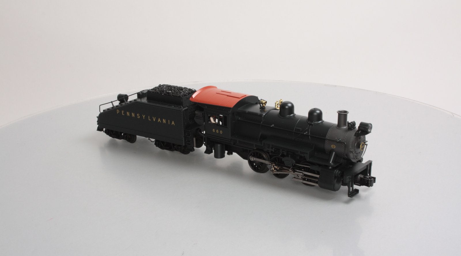 MTH 30-1449-1 PRR 0-6-0 B-6 Steam Switcher and Tender w/PS2 #660
