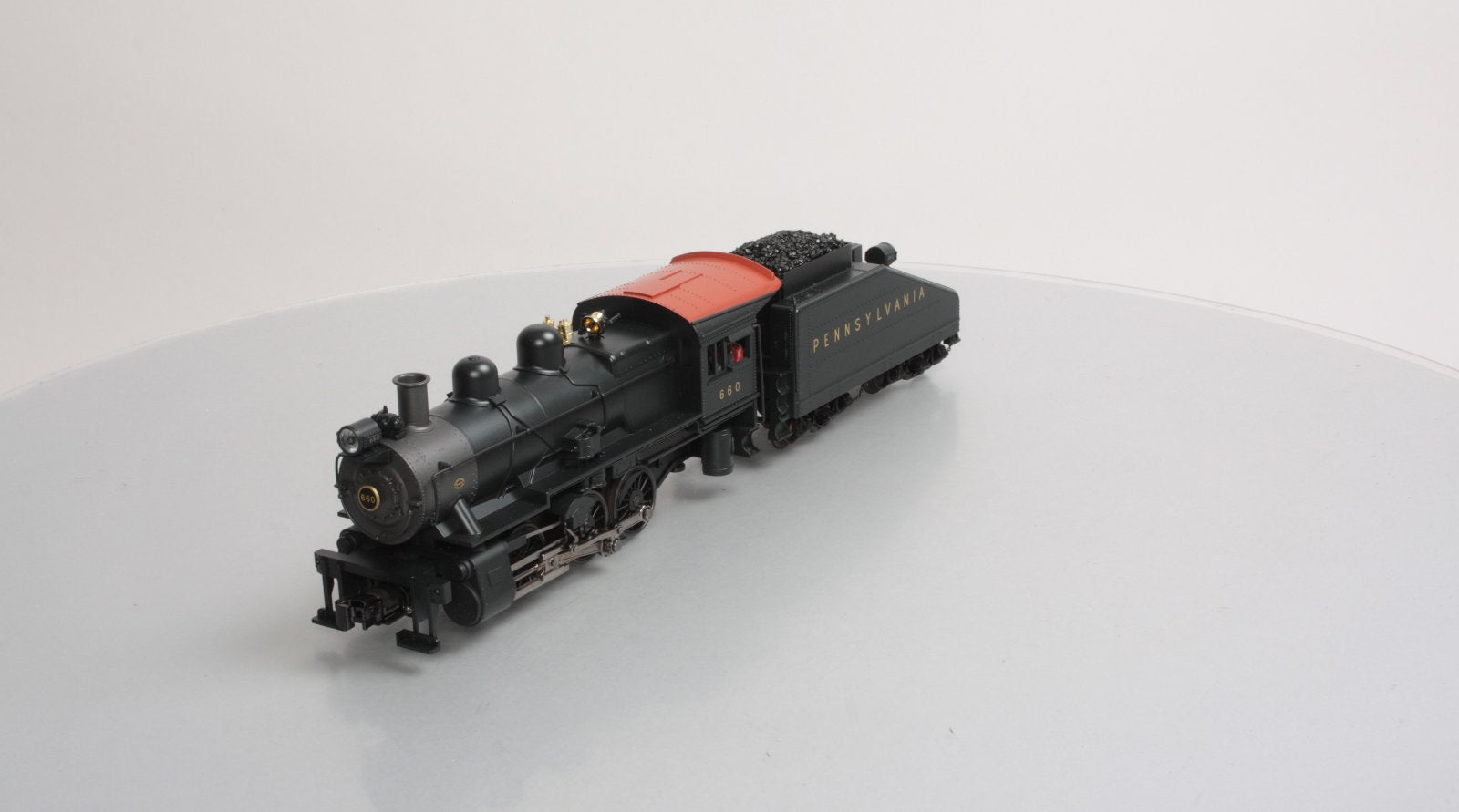MTH 30-1449-1 PRR 0-6-0 B-6 Steam Switcher and Tender w/PS2 #660