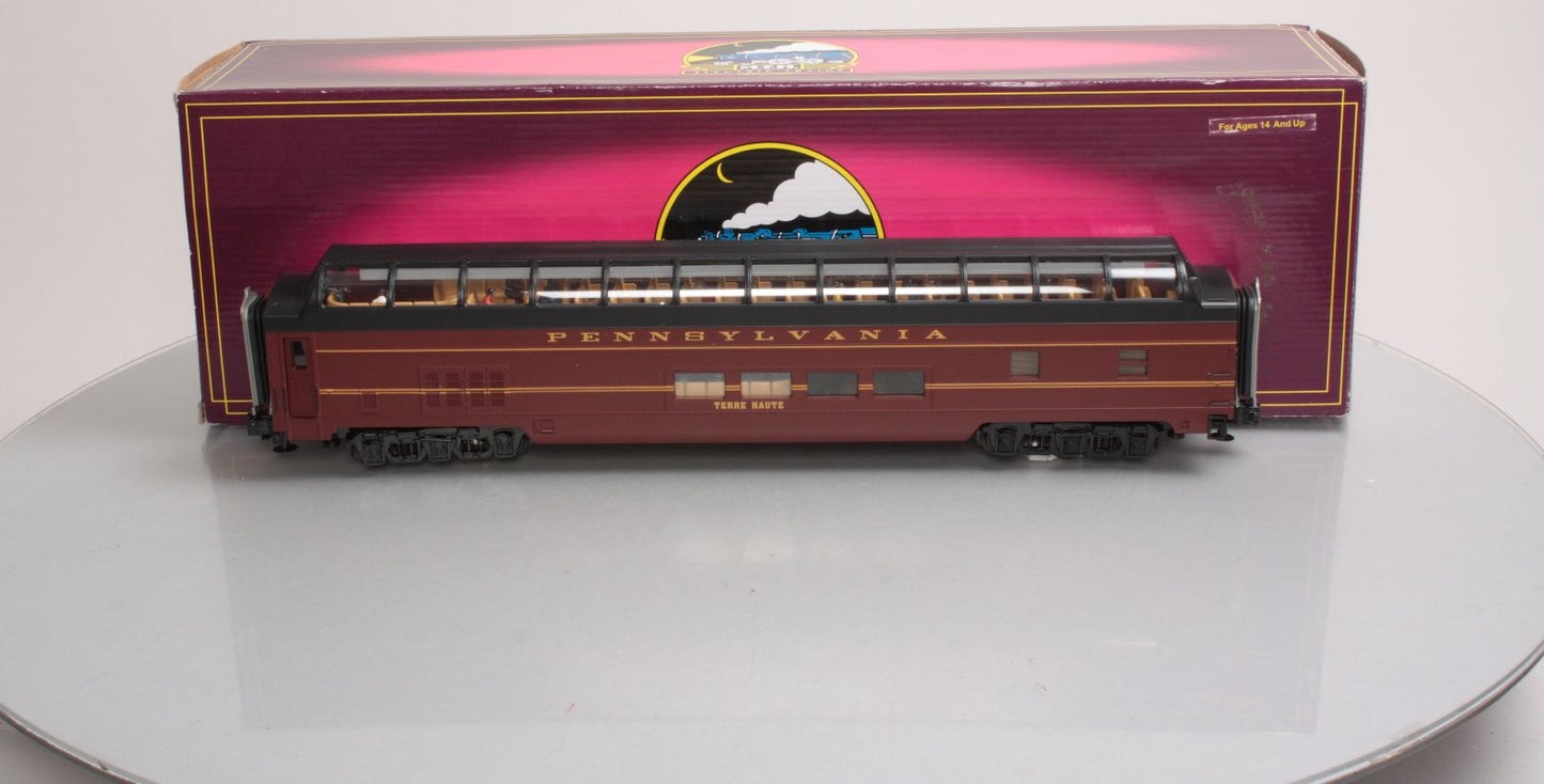 MTH 20-67135 Pennsylvania 70’ ABS Full Length Vista Dome Passenger Car Smooth V2
