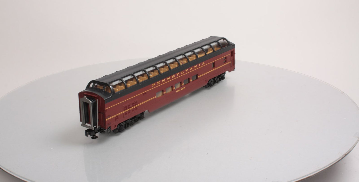 MTH 20-67135 Pennsylvania 70’ ABS Full Length Vista Dome Passenger Car Smooth V2